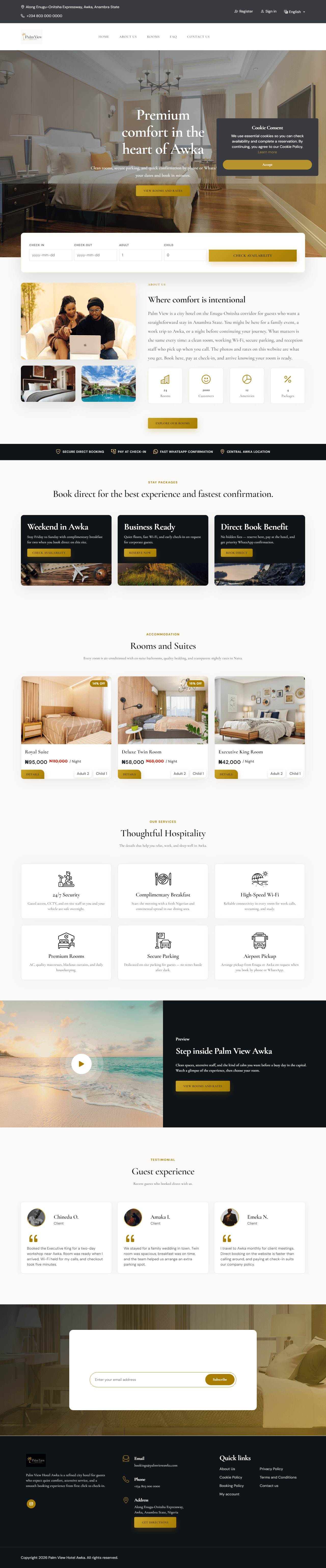 Relaxly — Palm View Hotel Awka - Globenet web development